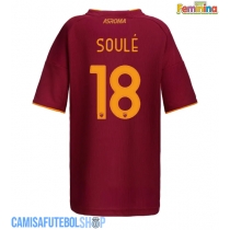 Camisa de time de futebol AS Roma Matias Soule #18 Replicas 1º Equipamento Feminina 2025-26 Manga Curta
